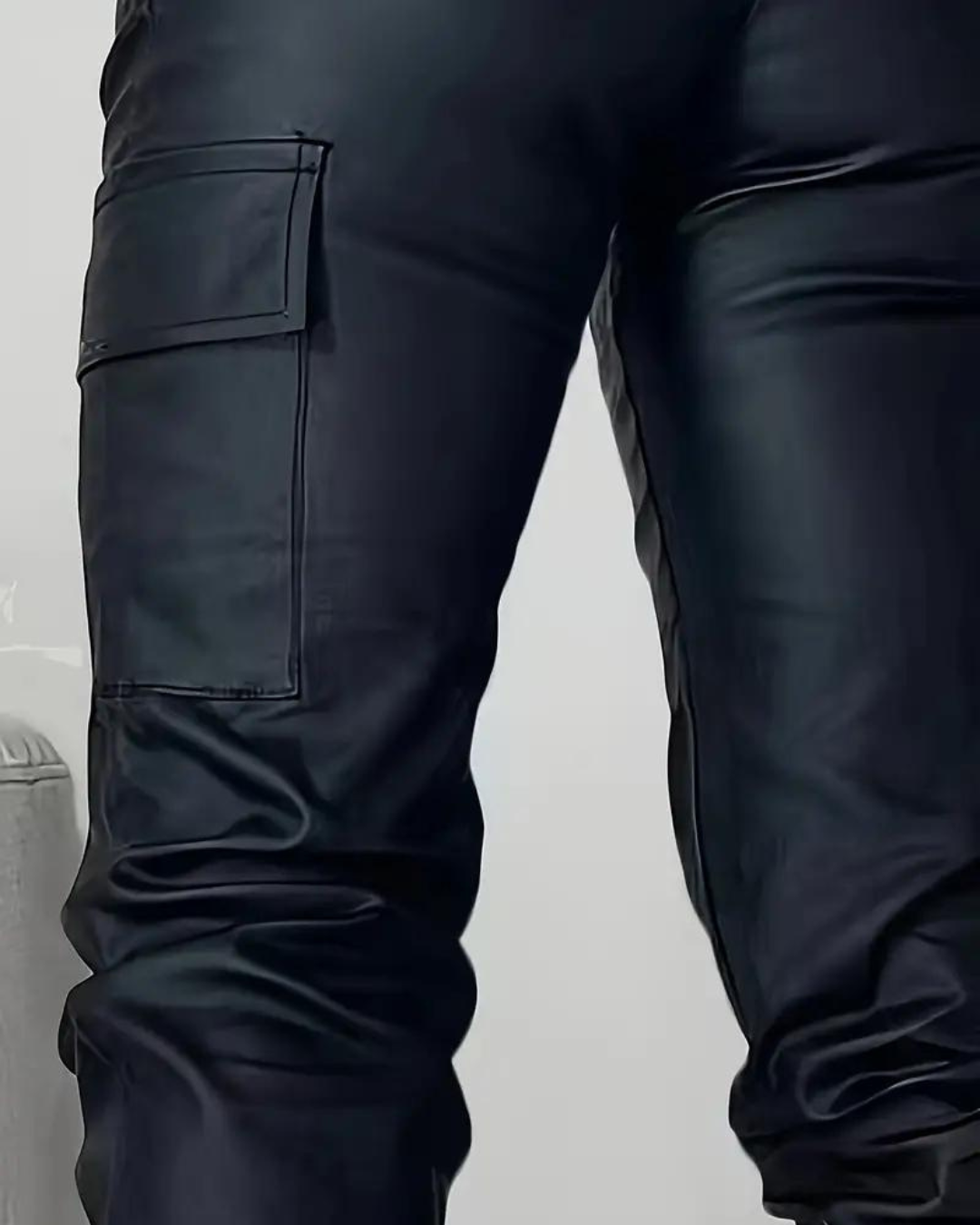 Lisa - Cargo Leather Pants